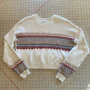 Hollister Fair Isle Knit Pattern, size S